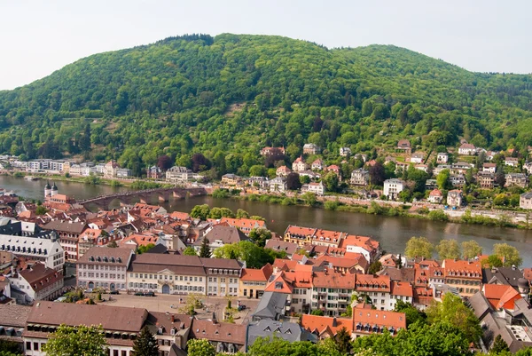 Vista panorámica del casco antiguo de Heidelberg — Foto de Stock