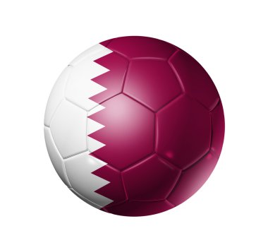 Katar bayrak futbol futbol topu