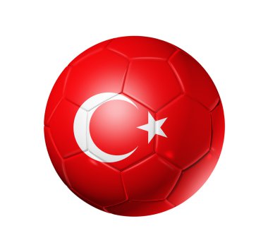 Türkiye'nin bayrak futbol futbol topu