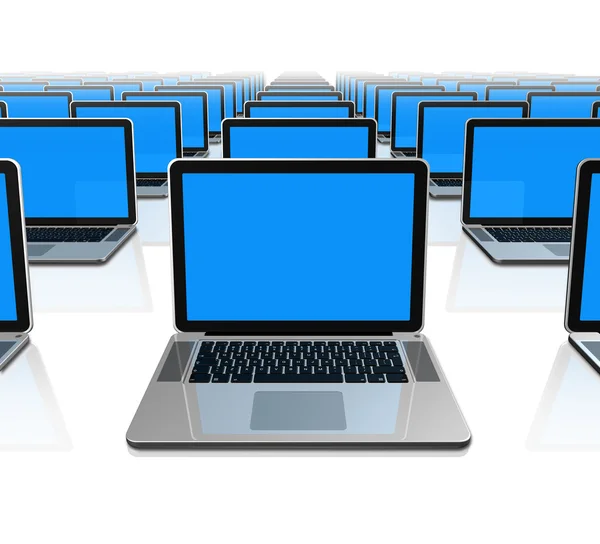 Laptop computers isolated on white — Stock Photo, Image
