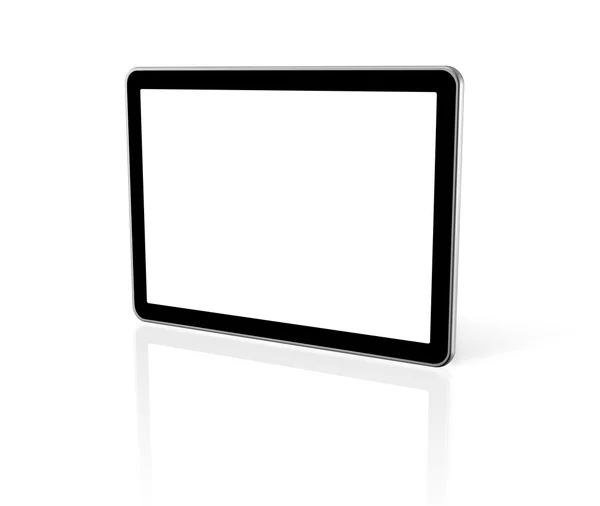 Üç boyutlu bilgisayar, dijital tablet pc, tv ekranında — Stok fotoğraf