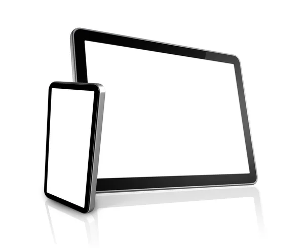 Cellulare e computer tablet digitale pc — Foto Stock