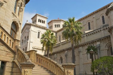 Saint Nicholas Cathedral in Monaco. clipart