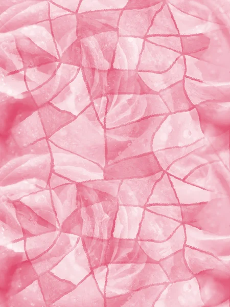 Rosafarbenes Mosaik mit nahtlosem Blumenmuster — Stockfoto