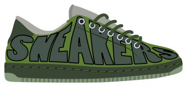 Sneakers text clipart