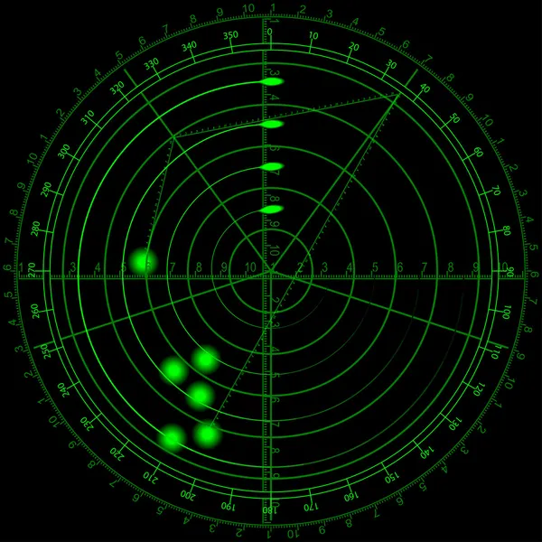 Diseño de radar — Vector de stock