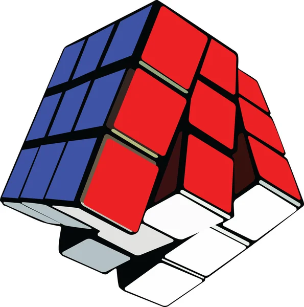 Puzzle kostka — Stockový vektor