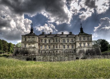 Beautiful view of Pidhirtsi castle, Lviv clipart