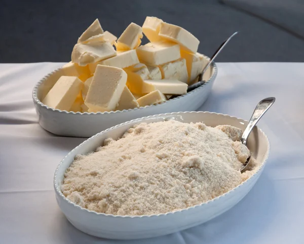 Boter stokken en Parmezaanse kaas — Stockfoto