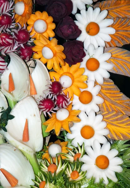 Maten carving: frukt och grönsaker — Stockfoto