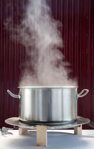 stock image Steam coming out of a pot