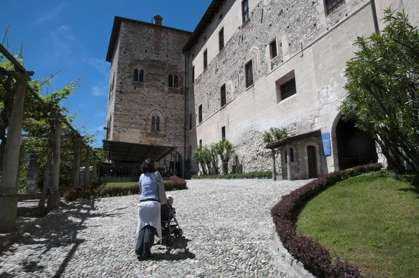 ANGERA Castle - kale (Rocca Borromeo) — Stok fotoğraf
