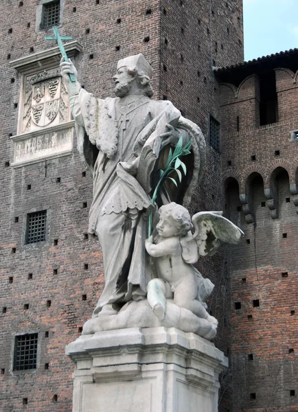 Milano - Castello Sforzesco, Castello Sforzesco — Foto Stock