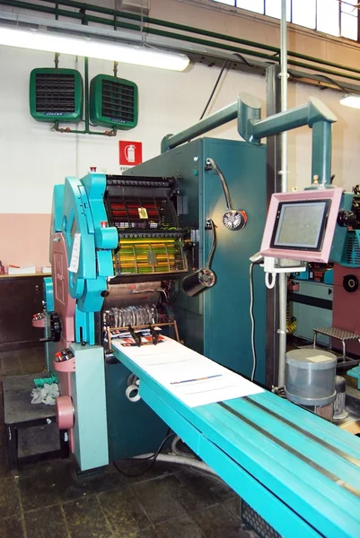 Impresión de prensa - Offset machine — Foto de Stock