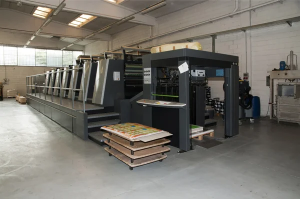 Pressedruck - Offsetmaschine — Stockfoto