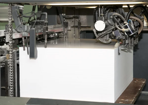 Nyomja meg a nyomtatás - ofszet gép — Stock Fotó