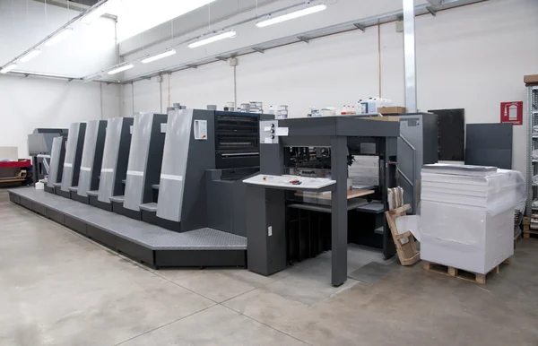 Press printing - Offset machine — Stock Photo, Image