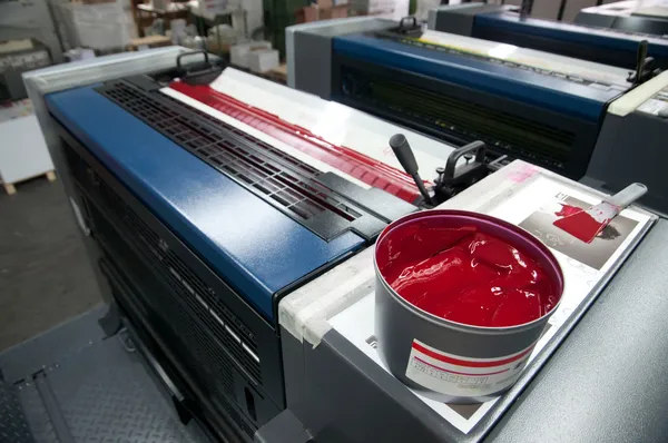 Impresión de prensa - Offset machine —  Fotos de Stock