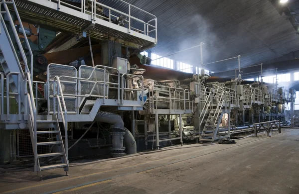 Papier- und Zellstofffabrik - Fabrik, Werk — Stockfoto
