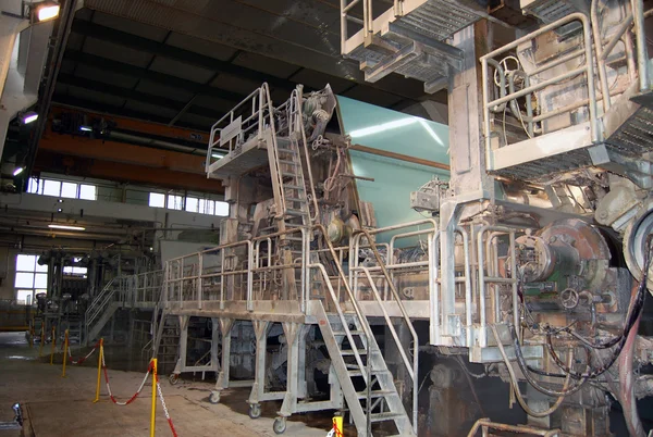Pappers- och massaindustrin mill — Stockfoto