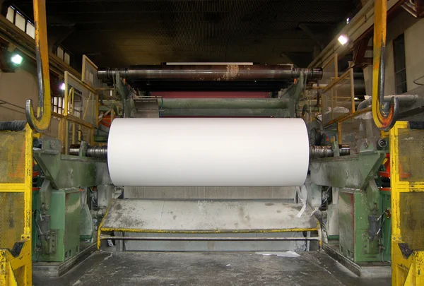 Papír és a pép mill - gyár, üzem — Stock Fotó