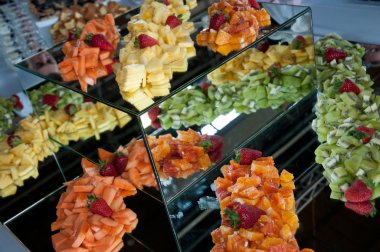 salata meyve yakın çekim