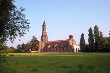 The Chiaravalle Abbey, Italy clipart