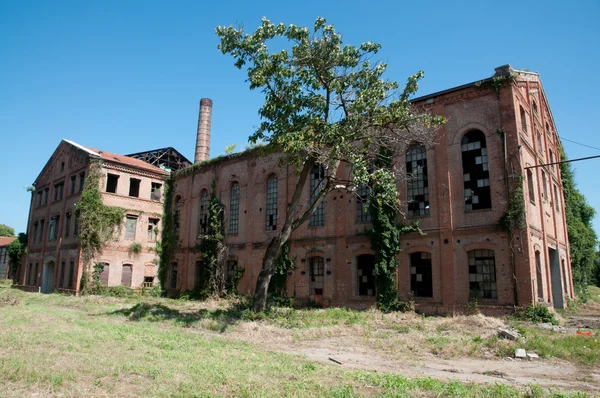 Старий завод Abandonded — стокове фото