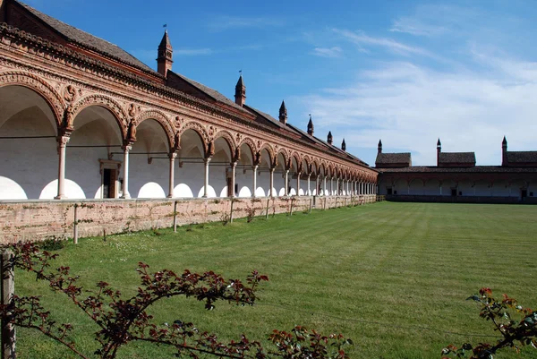 O Certosa di Pavia ou Charterhouse de Pavia — Fotografia de Stock