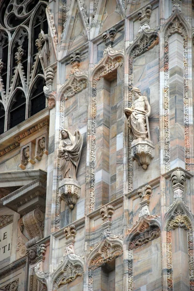 밀라노 성당, 세부 — 스톡 사진