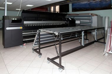 Digital printing - wide format printer clipart