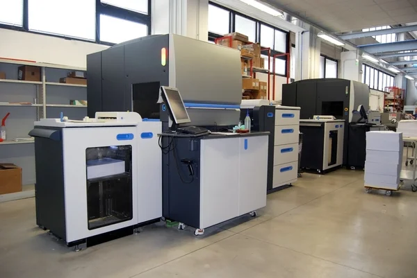 Máquina de impresión de prensa digital — Foto de Stock