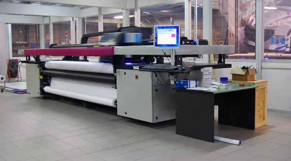 Impressão digital - impressora de grande formato — Fotografia de Stock