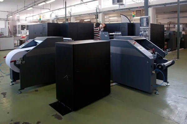 Máquina de impresión: rotativa digital — Foto de Stock