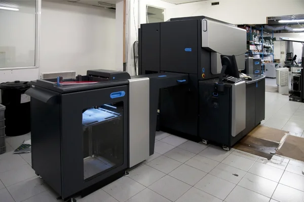 Máquina de impresión de prensa digital — Foto de Stock