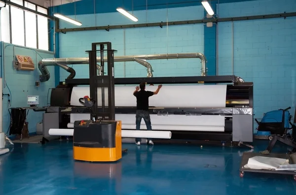 Digitale drukpers - groot formaat printer — Stockfoto