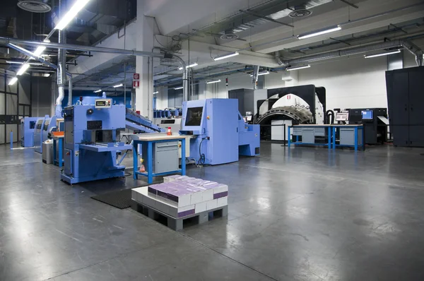 Maszyn drukarskich: digital web press — Zdjęcie stockowe