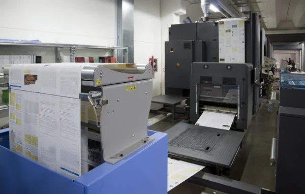 인쇄 기계: 디지털 웹 프레스 — 스톡 사진