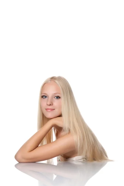 Piękne blond kobieta — Zdjęcie stockowe