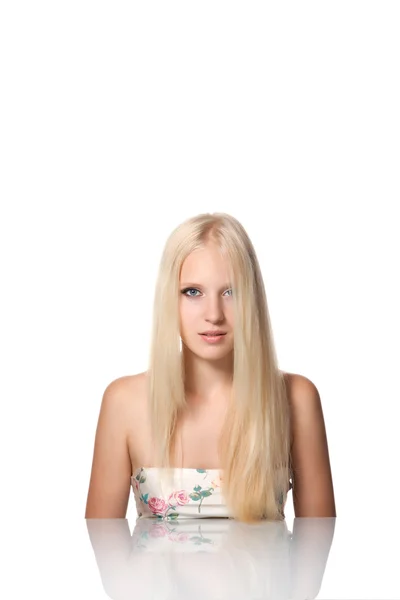 Beutiful blond woman — Stock Photo, Image