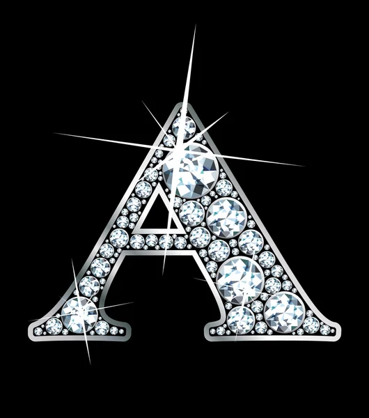 Diamant "a" — Stockvector
