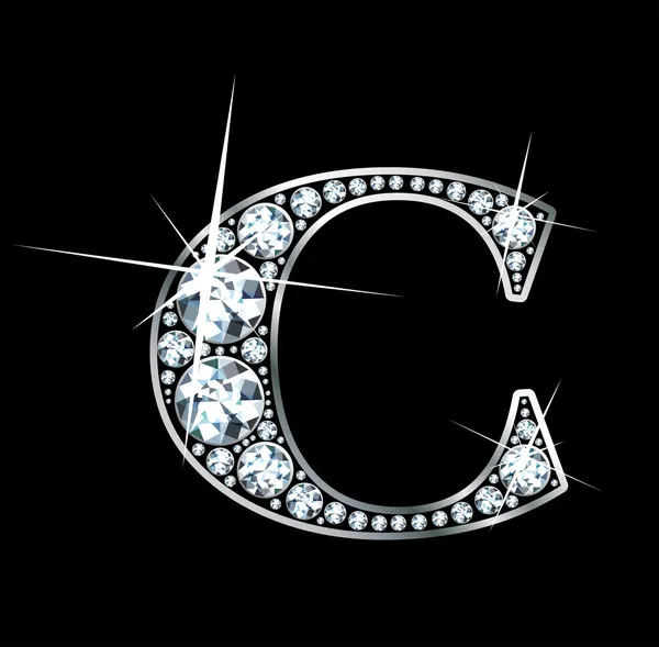 Diamante "C " — Vector de stock
