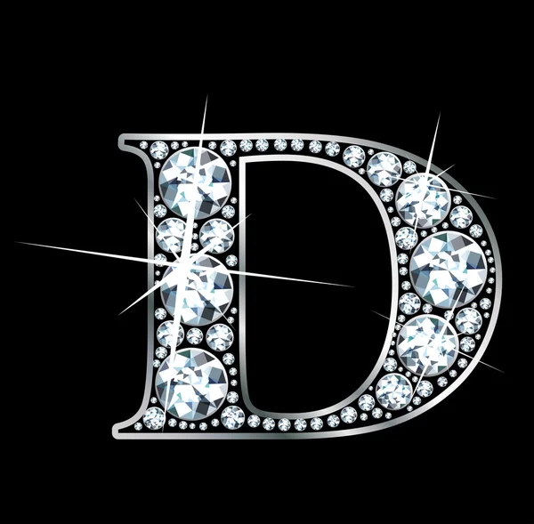 다이아몬드 "d" — 스톡 벡터
