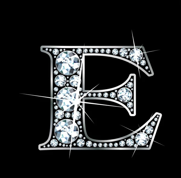 Diamant "E " — Image vectorielle