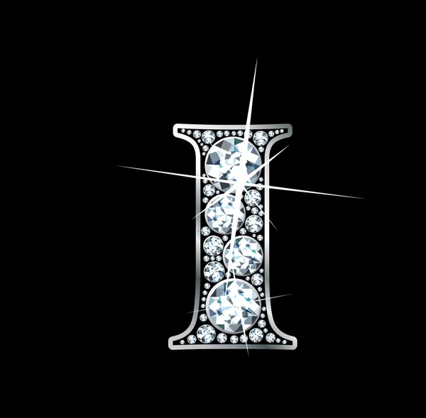 Diamante "I " — Vettoriale Stock