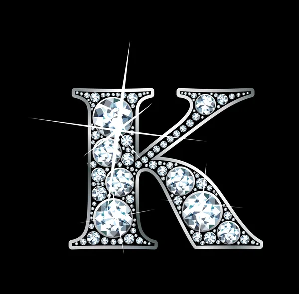 Diamant "k" — Stockvector