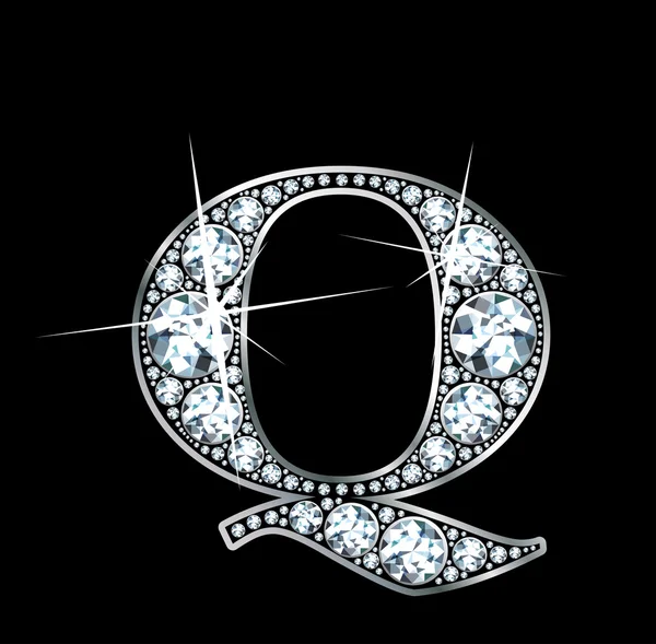 钻石"q" — 图库矢量图片
