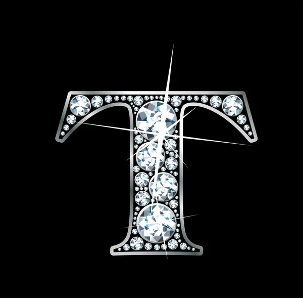 Diamant "t" — Stockvector
