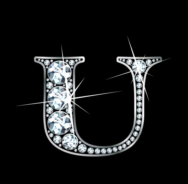 钻石"u" — 图库矢量图片