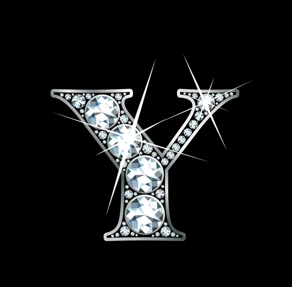 Diamante "Y " — Vettoriale Stock